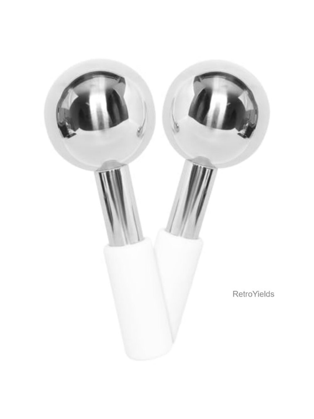 Ice Globes for Face & Eyes Stainless Steel Cryo Sticks Facial Roller Skincare